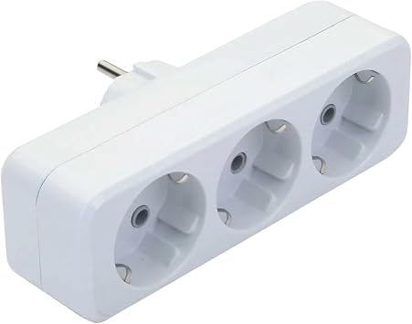 DE-PA Triple Ground Goliath Plug Socket Coupler | 220V 16A Powerful and Safe Socket Converter | Grounded 3  Plug Adapter For Home and Office Use