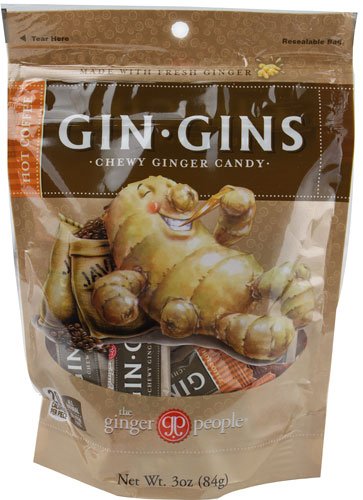 Ginger People Gin Gins Chewy Ginger Candy Hot Coffee -- 3 oz - 2 pc