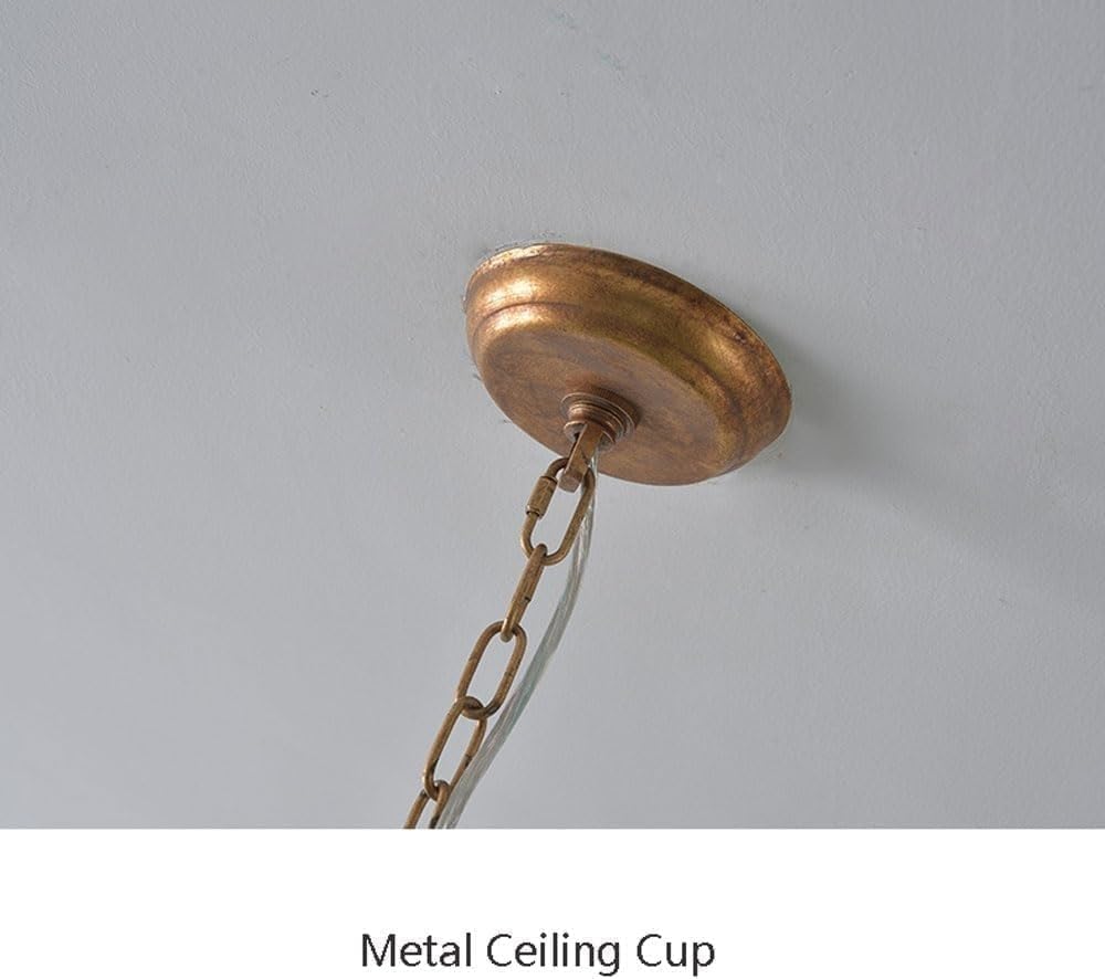 Vintage industrialna lampa wisząca - luksusowa drewniana i metalowa lampa wisząca do salonu, jadalni, sypialni, biura - regulowana końcówka E14