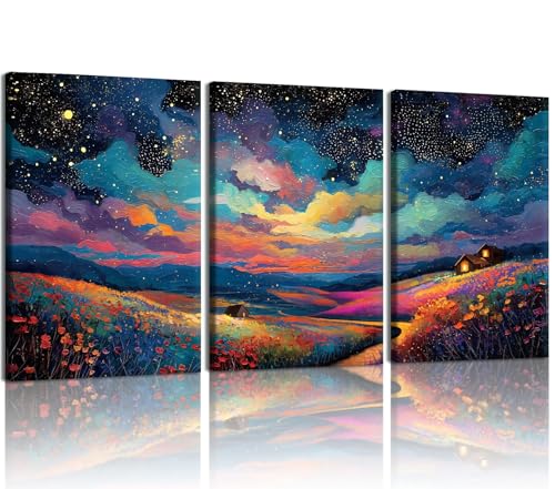 EHNTNNMA 3 Pcs Of Green Palm Leaf Canvas Wall Art High-Definition Plant Inspirational Posters Images Minimalist Natural Plant Prints For Living Room Bedroom Bathroom Office 12 X 16 Inch Framed