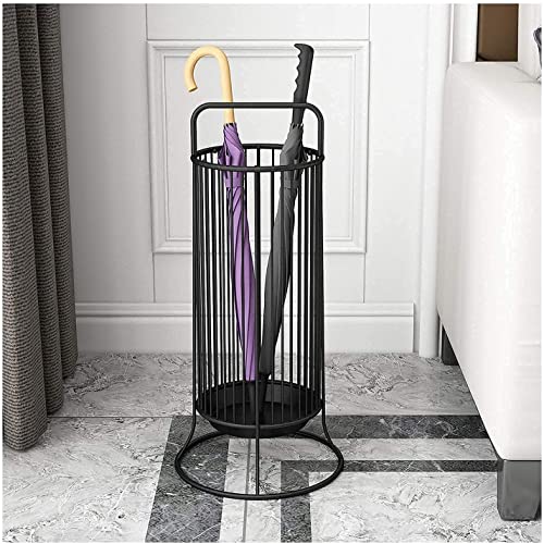 Support de parapluie durable en métal noir au design épuré