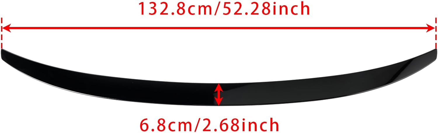 Gloss Black Rear Trunk Boot Lip Wing Spoiler for BMW 7 Series G11 G12 750i 740i 2015-2022