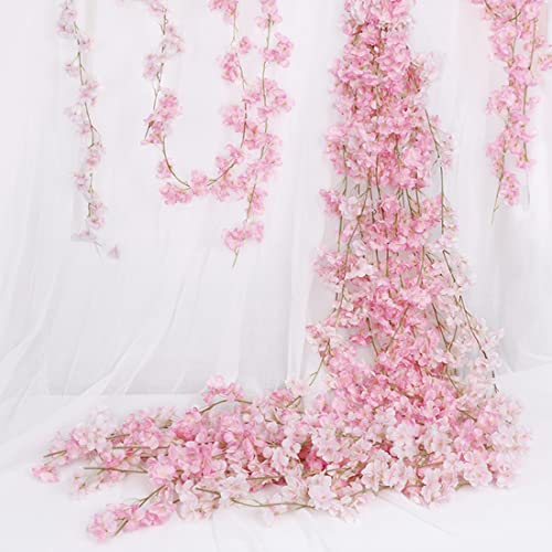 Guirlande Fleurs Cerisier Artificielles Suspendues Mariage Guirlande Maison Garden Party Mariage DéCor Guirlandes Cerisie Fleurs Artificielles pour IntéRieur ExtéRieur Maison HôTel Jardin FêTe DéCo