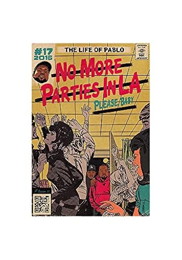 Kanye West & Kendrick Lamar Póster No More Parties in LA Music Album Posters Aesthetics Room HD Print Canvas Wall Art Home Decor 12x18 inch Unframed.. | Ya disponible en tu tienda friki favorita! En mundofriki.es!