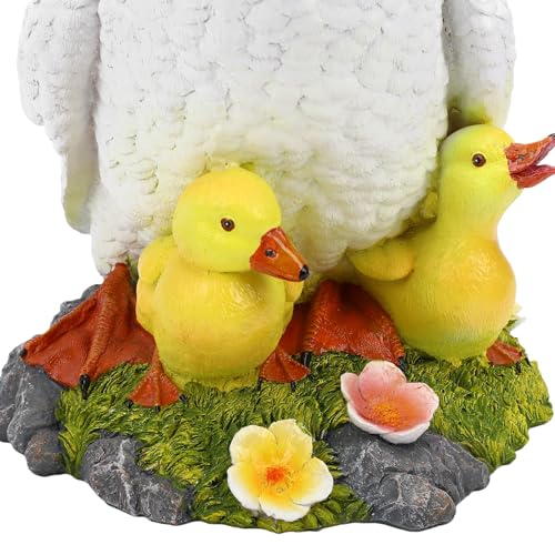 Statue de canard en résine de qualité supérieure peinte à la main pour extérieur - 7
