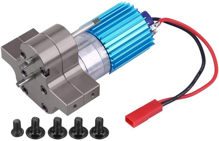 RC Change Gear Box, Metal Gearbox Speed Change Gear Box With 370 Brush Motor for WPL 1633 RC Car Durable and Long Service Life (WPL1633TîѻÒɫ)