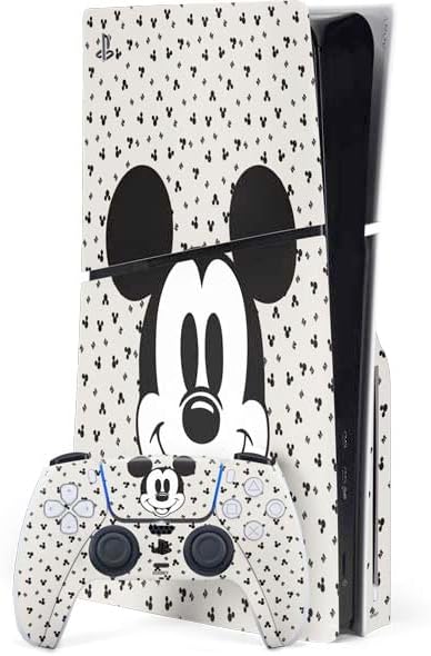 Skinit Decal Gaming Skin Compatible with PS5 Slim Disk Bundle - Officially Licensed Disney Mickey Mouse Body Design