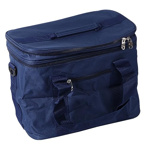 Garneck 1 Pieza bolsa de almuerzo portátil neceser termico paquete office lunchbag bolsa más fría bolsa de almuerzo con aislamiento caja de almuerzo bolso tote bolsa bento resistente Blue