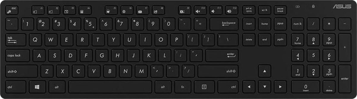 ASUS W5000 tastiera Mouse incluso Universale RF Wireless Nero (Asus W5000 wireless Keyboard+Mouse dt.)