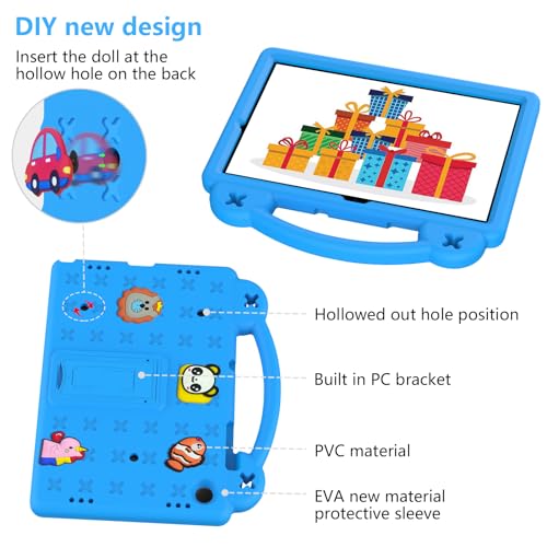 Coque Galaxy Tab A9 Plus antichoc en mousse EVA premium bleu