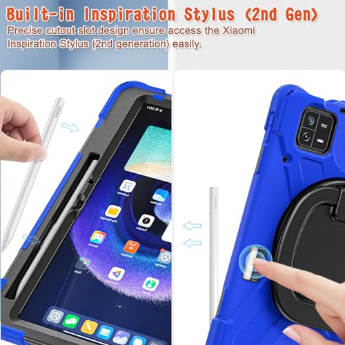 Coque Xiaomi Pad 6 antichoc étui robuste avec support multi-visualisation et écran