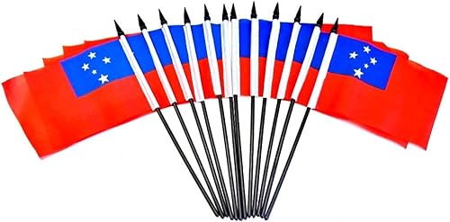 Miniatura 151 de Paquete de 12 banderas de escritorio de oficina en miniatura de poliéster internacional de 4 x 6 pulgadas, 1 docena de banderas pequeñas de 4 x 6