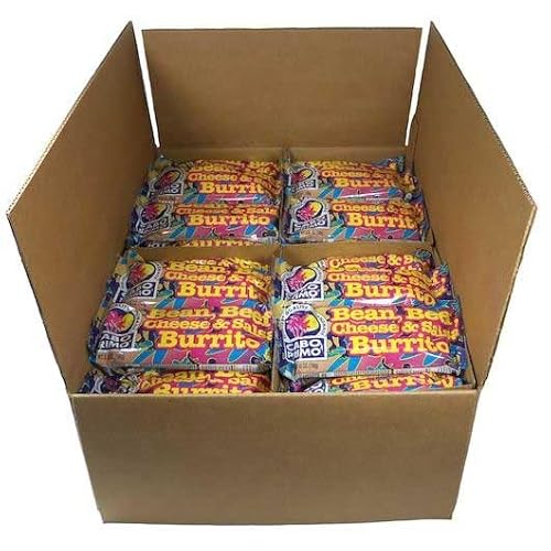 Cabo Primo Beef Bean and Cheddar Cheese Salsa Burrito, 5.5 Ounce -- 80 per case.
