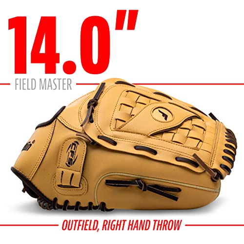 image for Franklin Sports Field Master Baseball + Softball Glove - Adult + Youth