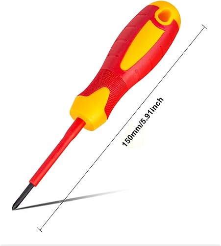 Miniatura 3 de 1 destornillador Phillips aislado de 1000 V profesional CR-V punta magnética herramientas de electricista con mango TPR para reparación del hogar