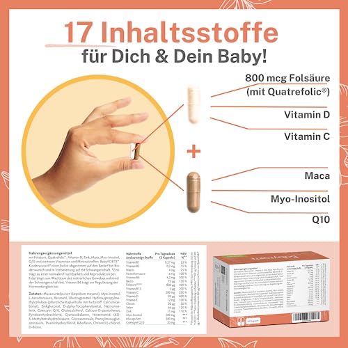 Schwangerschaftsvitamine BabyFORTE Kinderwunsch Vitamine ohne Jod