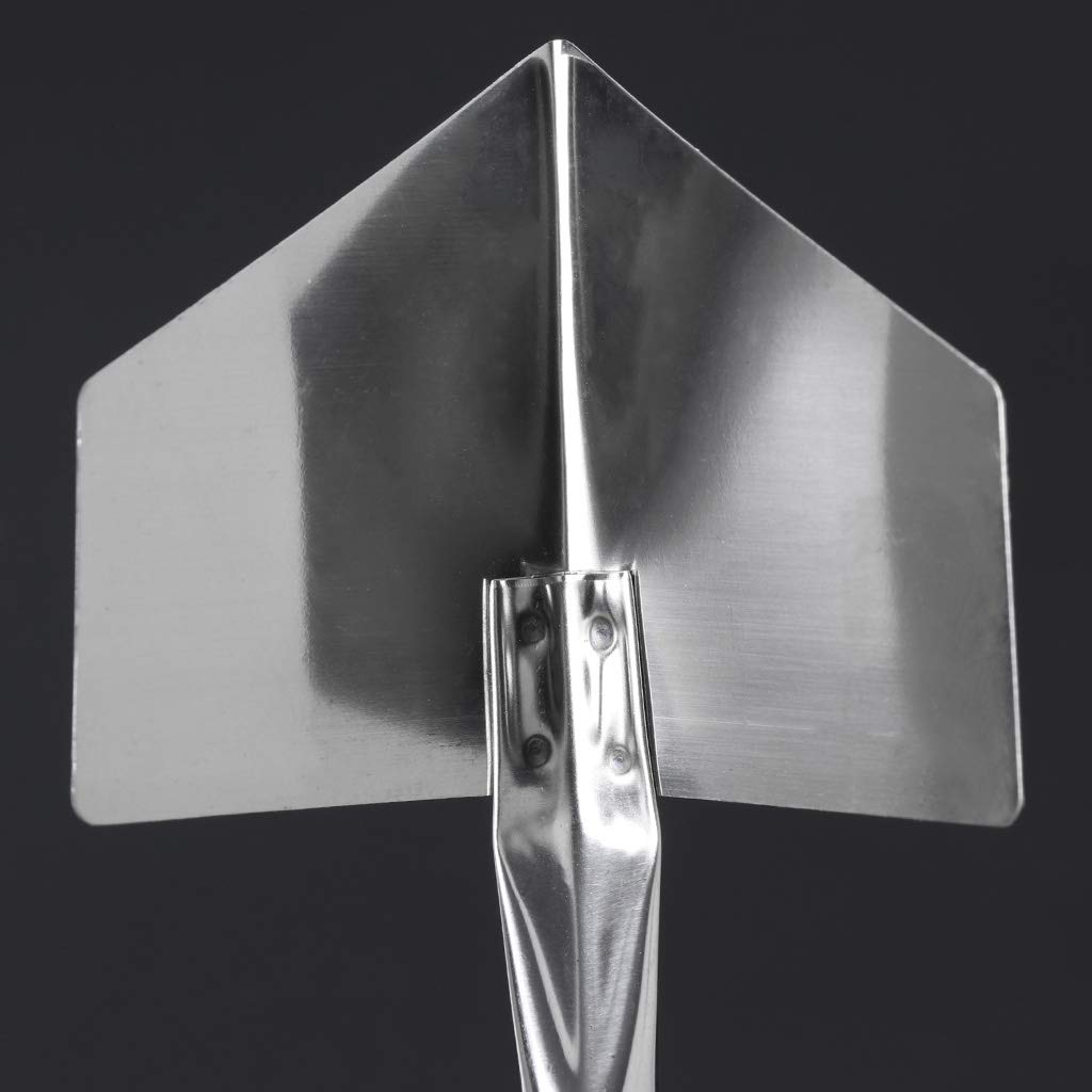 Paleta angular para exteriores para paneles de yeso de 90 grados con mango de metal de jardín de acero inoxidable de 1 pieza