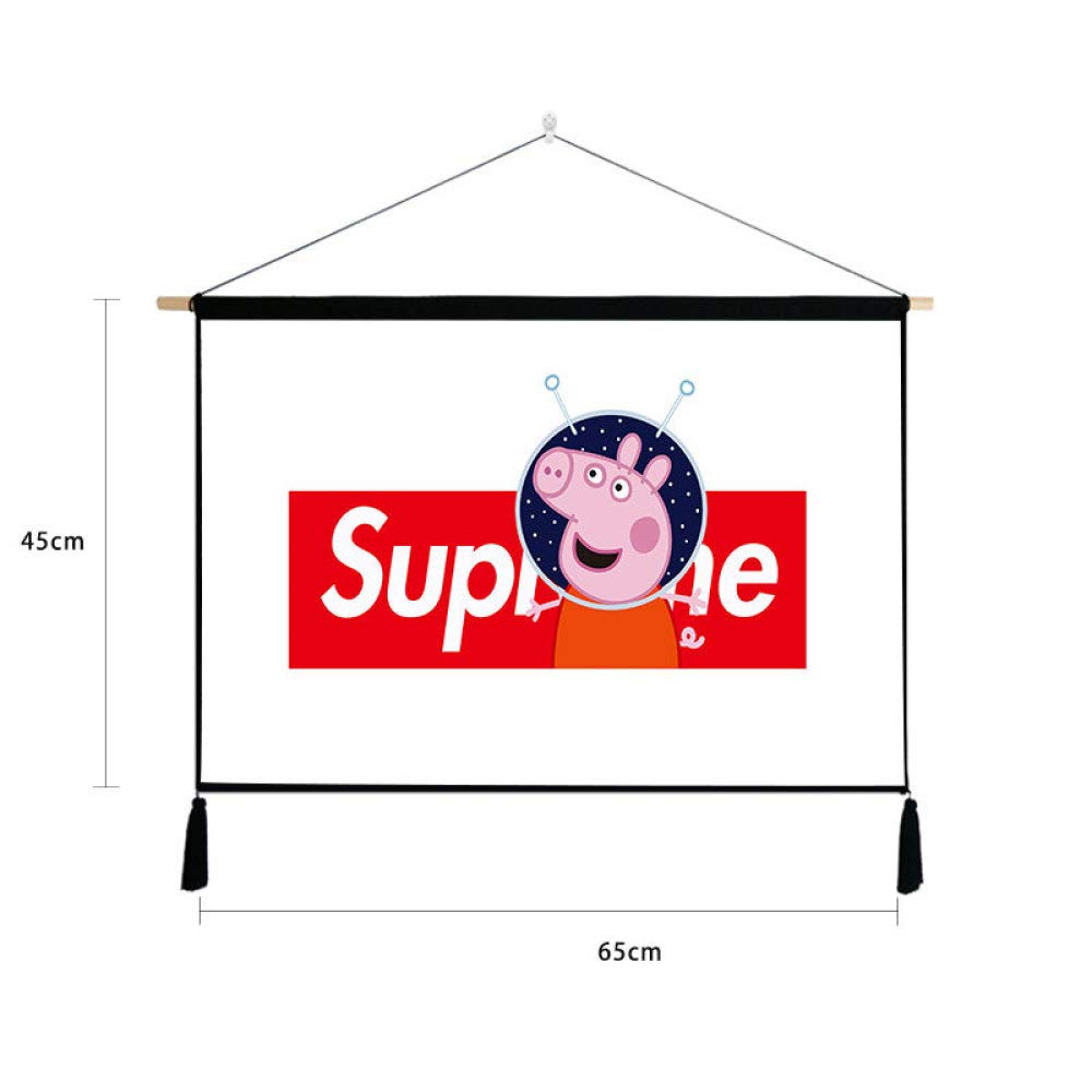 lsaiyy Hanging picture meter box cover cloth bedroom cotton linen art painting decorative painting 17 65 * 45CM