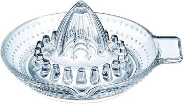 KitchenCraft Manual Citrus Juicer/Lemon Squeezer, Glass, 14.5 cm