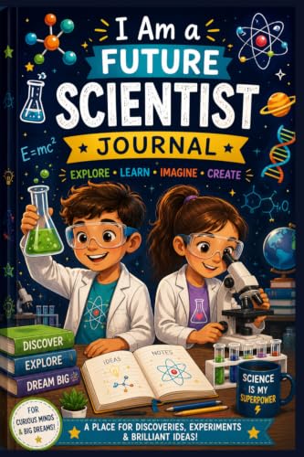I Am a Future Scientist Journal / STEM Journal for Experiments, Discoveries, Notes & Big Ideas, 100 pages, 6x9"