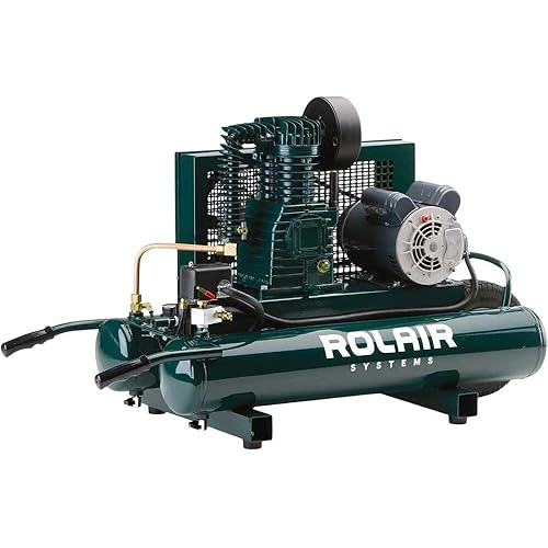 Rolair 2 Hp (115/230V), 8.8 Cfm@90Psi, 9 Gall Twin Tank Compressor (W/Dual Controls)