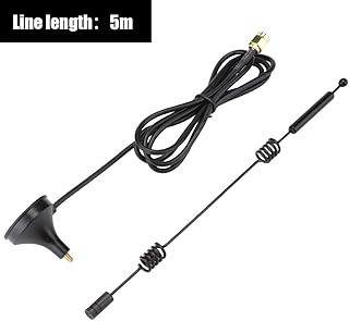 WiFi Antenna,12DBi High Gain WiFi Router Antenna,2.4GHz 5GHz Dual Band WiFi Antenna,Omni-Directional Antenna with SMA Connector,Double Helix Antenna with Magnetic Base (5M)