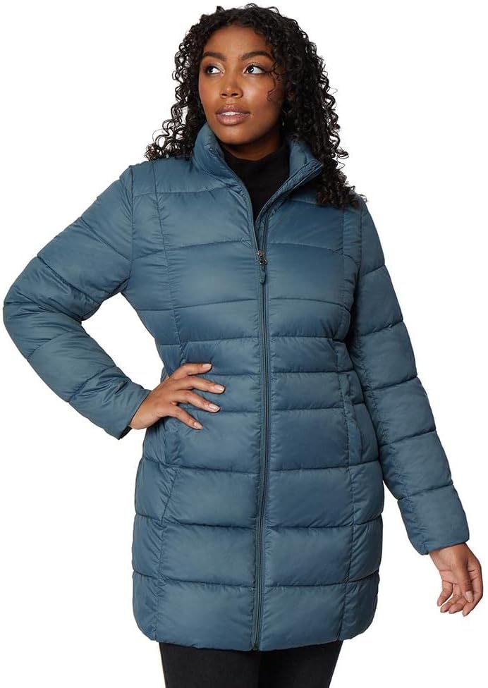 32 Degrees Women’s Water Repellent Down Alternative Long Puffer Jacket
