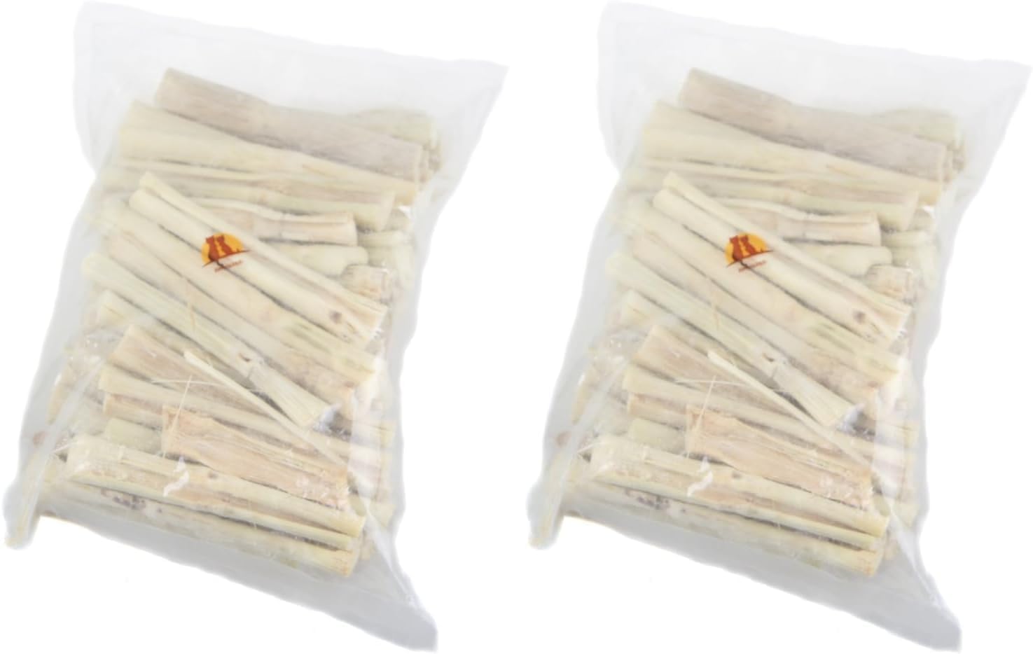 emours Natural Bamboo Teeth Chews for Rabbits Chinchilla Guinea Pigs Sugar Gerbils and More Small Pets,500g (Pack of 2)