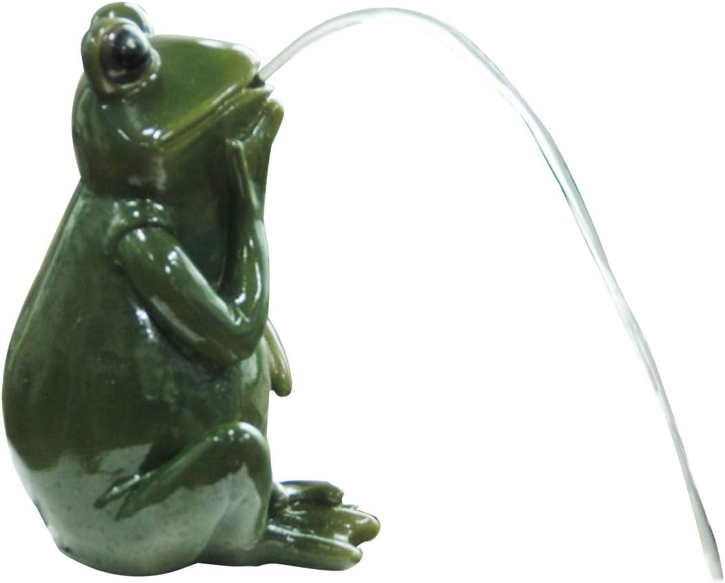 Bermuda Pond Side Ornament Frog Water Spitter