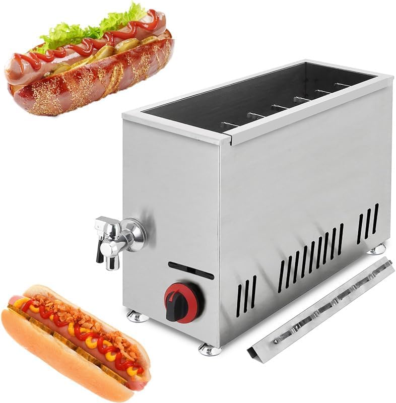 Freidora comercial para perros calientes y queso, capacidad de 21 litros con termostato preciso, ideal para bares, restaurantes y cocinas domésticas