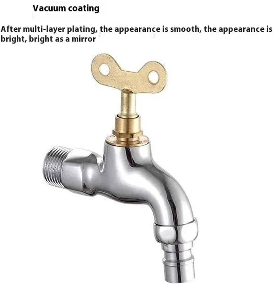 Lockable Outdoor Faucet with Single Key Switch Durable Alloy Body Essential Watering Tool for Garden & Kitchen Perfect for Gardening and Outdoor Use (Color 1)