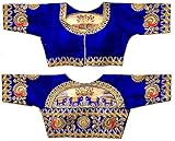 Pujia Mills Damen Stickerei Handarbeit Design Braut Bluse, Royal, 38