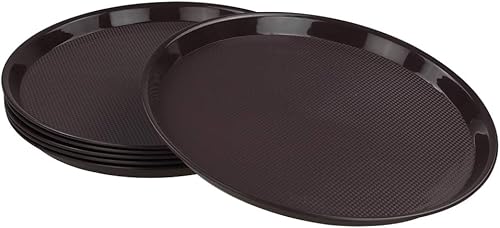 Miniatura 5 de Bandeja redonda de plástico, 6 paquetes