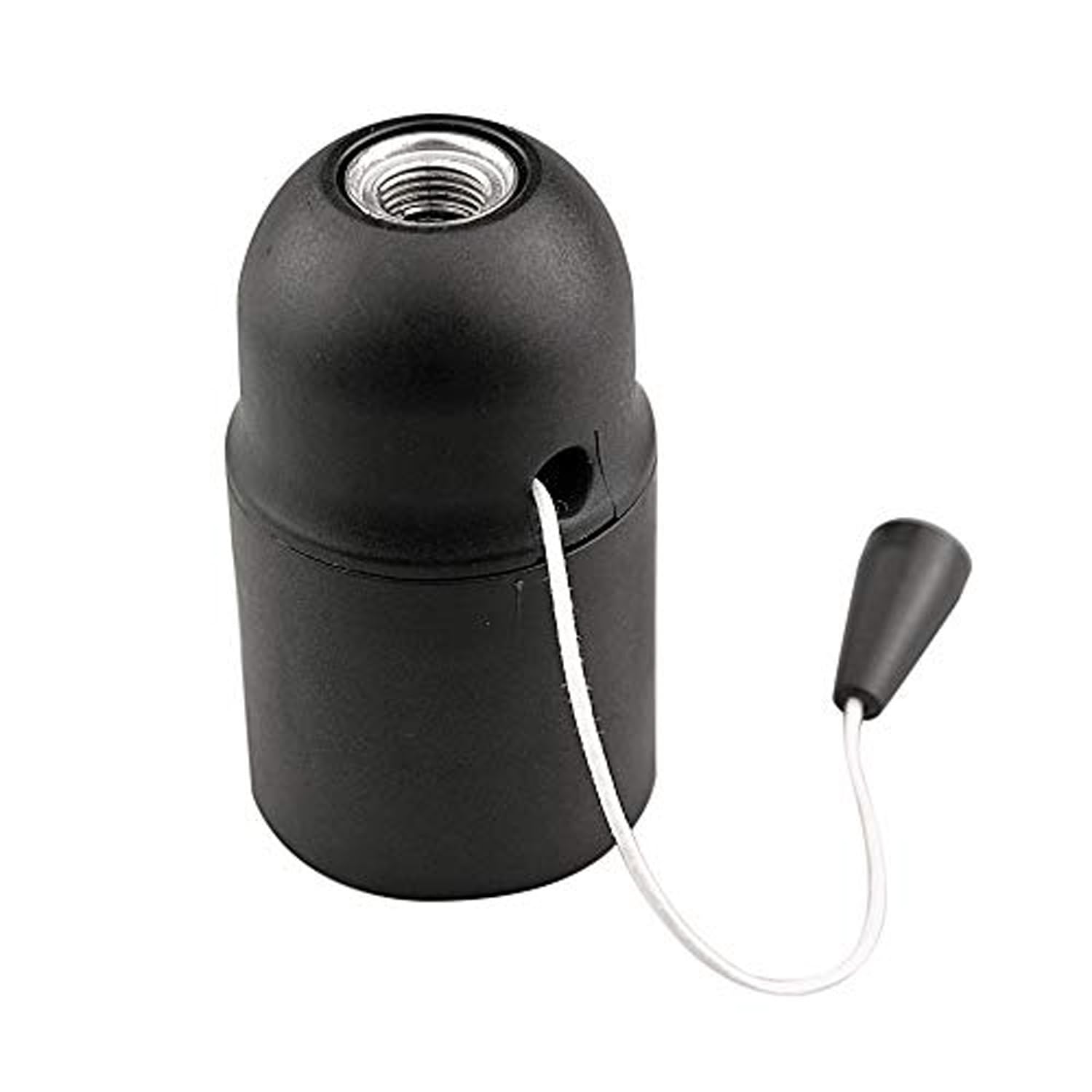 H038836 Douille interrupteur lisse E27 Noir