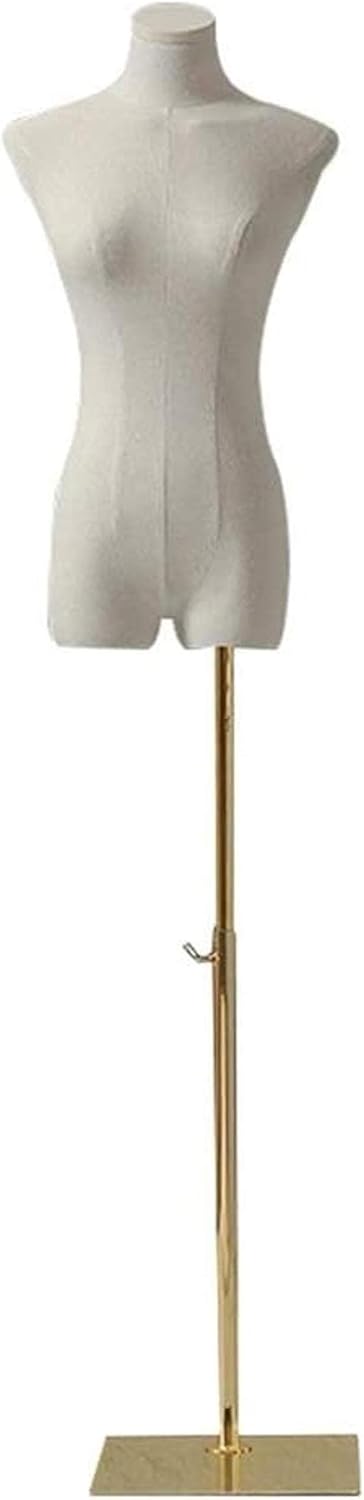 Professional Tailoring Accessories Seamstress Mannequin Torso Clothing Shop Window Display Rectangular Metal Base