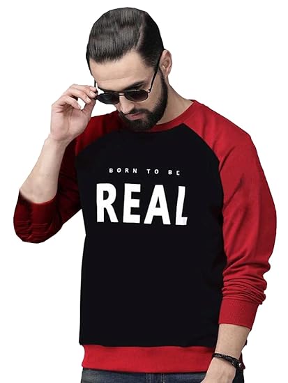 Cotton Fleece Regular Fit Sweatshirt for Men