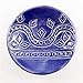 Indigo Ring Dish - Handmade Jewelry Bowl - Bohemian / Boho dish with geometric pattern and bright blue glaze