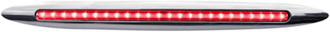 Trux Accessories tled-f17cr - Slim Marker 17" Flatline Clear Red Led Stop Turn Tail Light