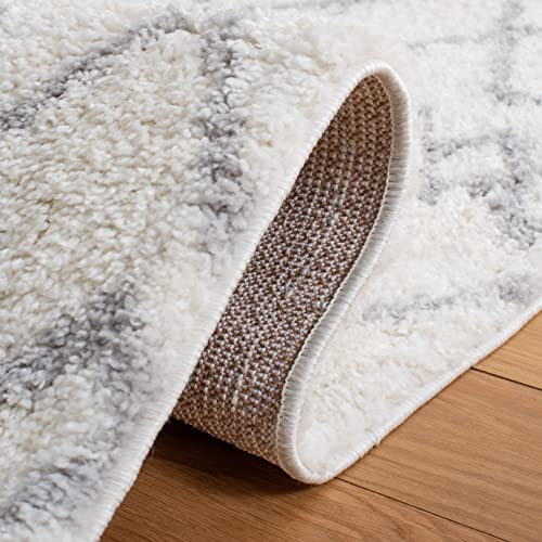 Tapete decorativo estilo boho 6' x 9' Ivory y gris claro miniatura 6