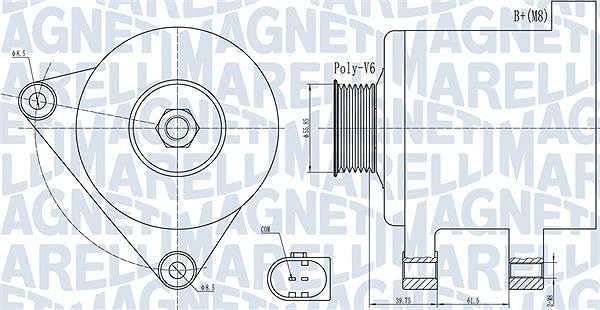 MAGNETI MARELLI Generator 063731910010