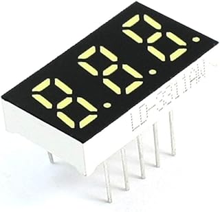 NEW LON0167 3 Bits 7 Segment White LED Display Digital Tube Common Cathode 21x11mm(3 Bits 7 - Segment - LED - Digitalanzeige mit gemeinsamer Kathode 21x11mm