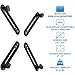 Mount-It! Non-VESA Monitor Mount Adapter Kit – Universal VESA Mount Adapter for 13–27 Inch LCD LED Screens, Converts to 75x75 & 100x100, Heavy Duty Steel Bracket for Desk