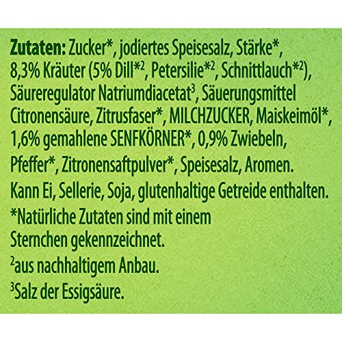 Knorr Salatkrönung Dill-Kräuter für ein leckeres Salatdressing mit natürlichen Zutaten* 5 x 3 Portionen 15 Stück