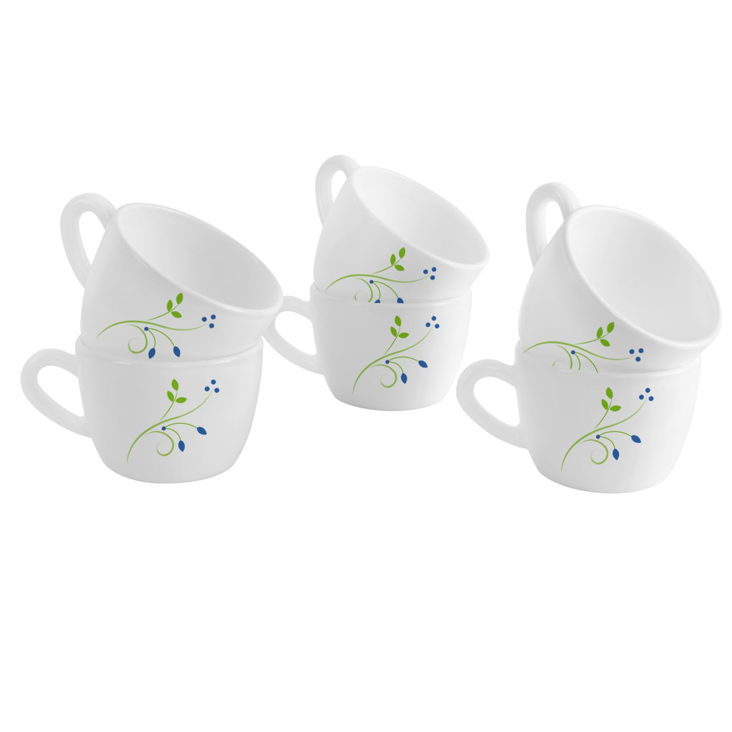 CELLO Opalware Dazzle Queen Cup Tropical Lagoon | Cups for Tea,Coffee,Espressoc | Thermal Resistant | Light Weight | 130ml, Set of 6 (B0CPYL3VYW) Amazon Price History, Amazon Price Tracker