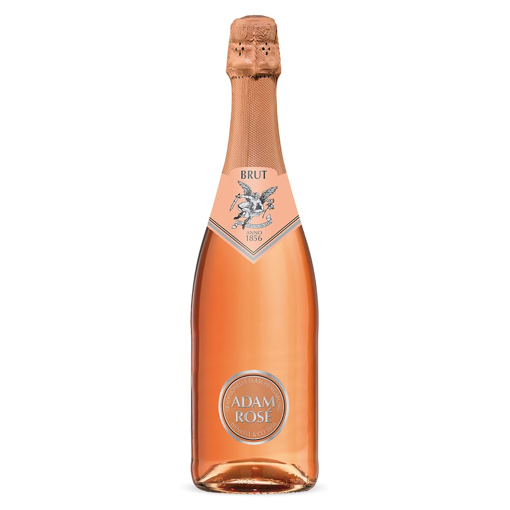 ADAM Henkell Rosé (6 x 0,75 l) – feiner Premiumsekt aus traditioneller Flaschengärung; aromatische Aromen der Gamay-Traube mit Noten von roten Beeren, ausgewogen und peinperlig