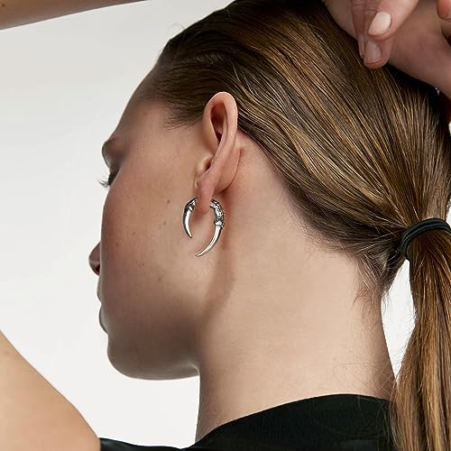 HZMAN Stainless Steel Dragon Claw Stud Earrings for Men Women Gothic Punk Piercing Sharp Claw Earring Jewelry Gift3