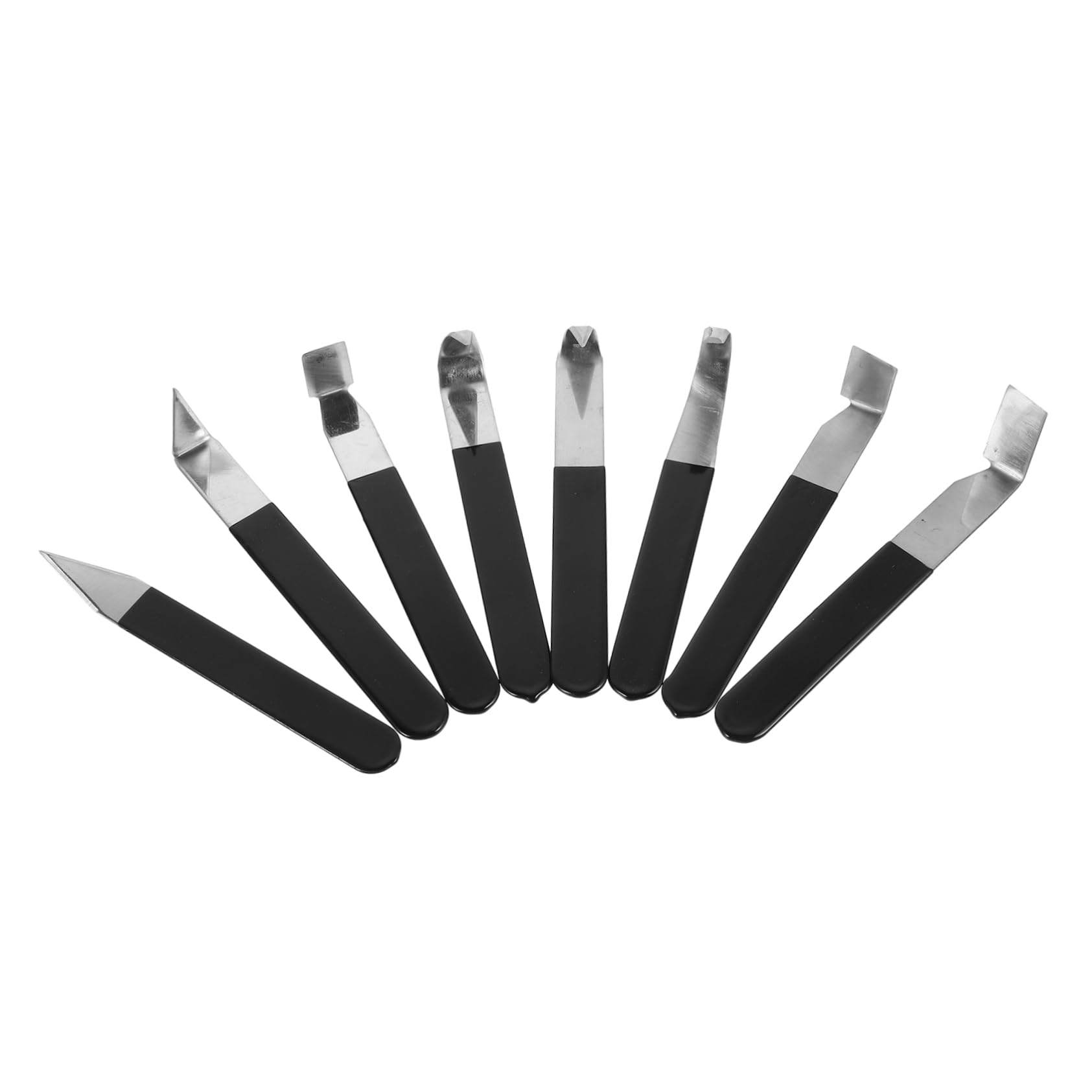 HOMSFOU 8pezzi Strumenti per Scultura in Ceramica Kit per Incisione in Acciaio Inossidabile per Argilla e Modellazione Utensili per Rifinitura e Intaglio Multiuso per Scultura e Lavori DET
