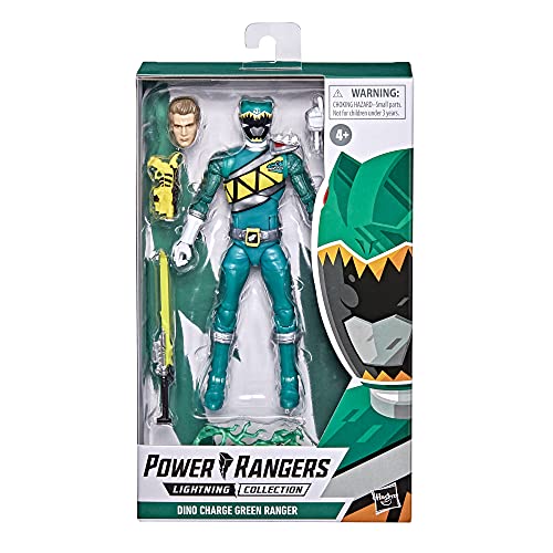 Power Rangers Lightning Collection Dino Charge Green Ranger 6-Inch Premium Collectible Action Figure Toy With Accessories, Ages 4 And Up #TOP1