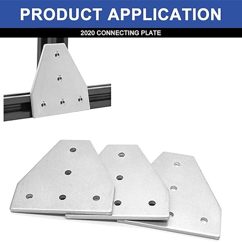 Miniatura 168 de 10 unids 2020 placa de extrusión de aluminio conector esquina L soporte 8020 V ranura hardware ranura T accesorios con tuercas en T y tornillos