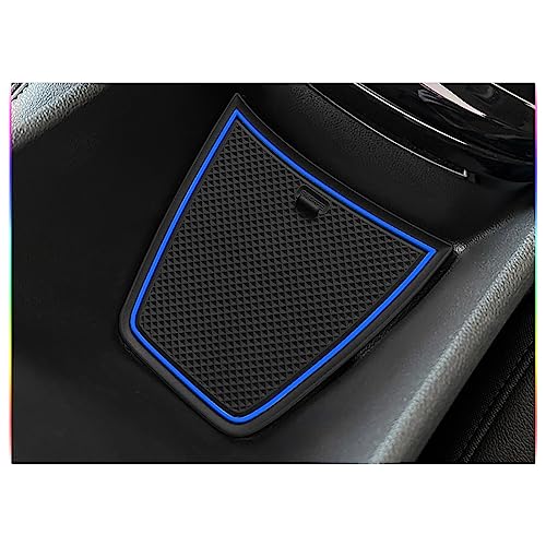 Image of SKTU 2024 2025 2026 Chevy Trax Door Slot Mat for 2024 2025 2026 Chevrolet Trax (LS,1RS,LT,2RS,ACTIV) 2024-2026 Trax Accessories 14PCS Fit 2024+ Trax Door Compartment Cup Center Console Liners (Blue)